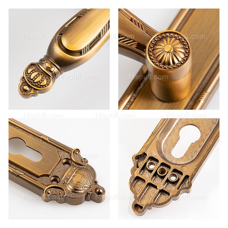 Black Door Handle Lever on Backplate 85352-9352-3 Black Door Handle Lever on Backplate 85352 9352 3