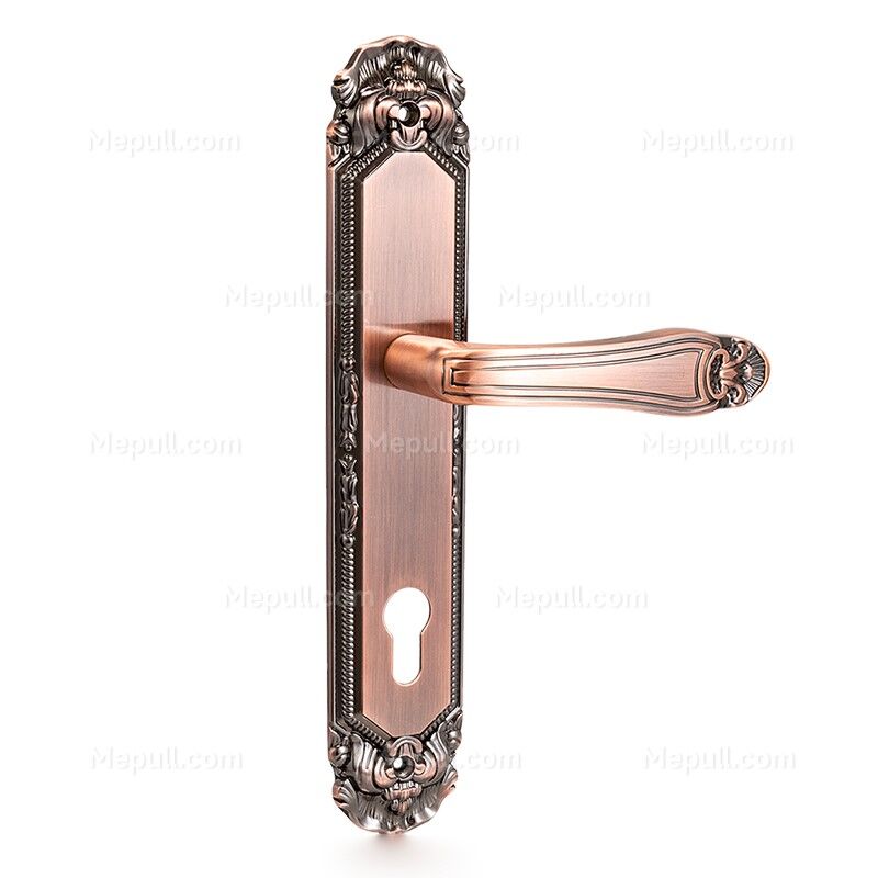 Vintage Red Bronze Geometric Aluminum Door Lever Series 85647 871 1