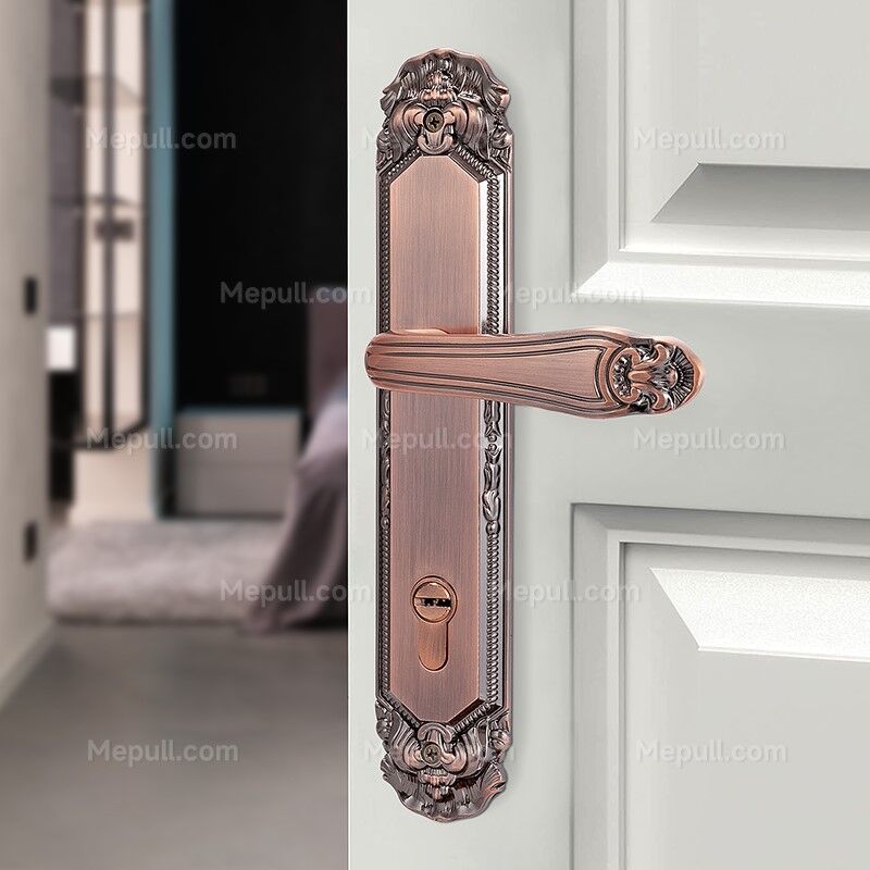 Vintage Red Bronze Geometric Aluminum Door Lever Series 85647-871-2 Vintage Red Bronze Geometric Aluminum Door Lever Series 85647 871 2