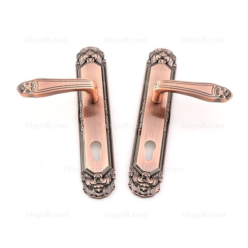 Vintage Red Bronze Geometric Aluminum Door Lever Series 85647-8714 Vintage Red Bronze Geometric Aluminum Door Lever Series 85647 8714